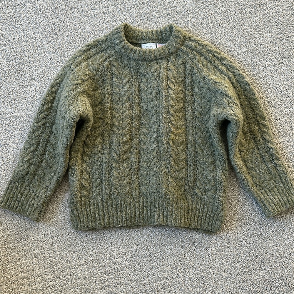 Zara Toddler Boys Sage Sweater